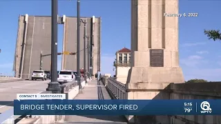 Bridge tender, supervisor fired from jobs after deadly incident