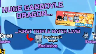 Hatching HUGE GARGOYLE DRAGON! (1st HATCH) | Pet Simulator X