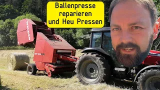 Ballenpresse reparieren und Heu Pressen