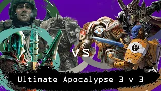 Dawn of War  Ultimate Apocalypse 3 v 3 Imperial Guard, Chaos, Eldar vs Tau, IDH, Dark Eldar