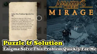 AC Mirage Enigma Solve This Problem Quickly For Me Puzzle Solution Location