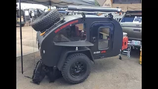 "mini" off road tear drop trailer by Oregon Trail'R :Overland Expo 2017