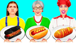 Reto De Cocina Yo vs Abuela | Gadgets Inteligentes vs Hacks de TeenTeam Challenge