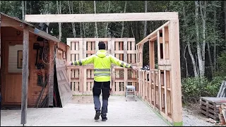 Pallet garage build. Part 1.