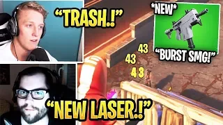 Streamers First Time USING the *NEW* "Burst SMG!" - Fortnite Best Moments