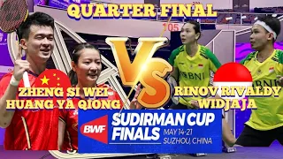 (QF)🇨🇳ZHENG SI WEI-HUANG YA QIONG 🆚️ 🇲🇨RINOV RIVALDY-GLORIA EMANUELLE WIDJAJA👍👏😱‼️#sudirmancup2023