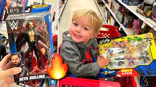 I took my son toy hunting for WWE figures!