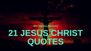 21 Jesus Christ Quotes in Hindi  -By Adi Gurudas