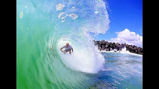 Kelly Slater barrelled at Off The Wall D'Bar...