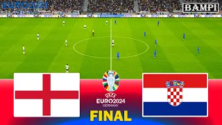 England vs Croatia / FINAL UEFA EURO 2024 / Full Match All Goals / PES Gameplay