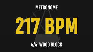 217 BPM 4/4 - Best Metronome (Sound : Wood block)