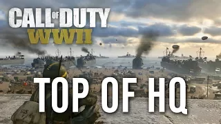 COD WW2 - How to Get on Top of Headquarters