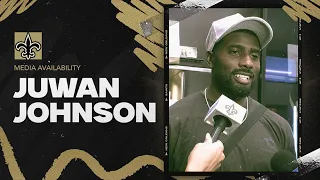 Juwan Johnson talks lessons learned from Travis Kelce, breakout season | New Orleans Saints