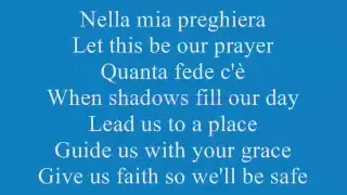 Celine Dion ft Andrea Bocelli The Prayer Lyrics