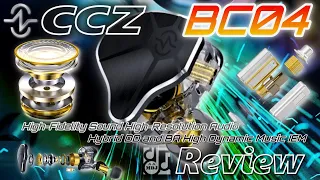 "CCZ BC04" which is BC02 plus BA Chinese earphone review/sound recording/waveform comparison.