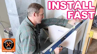 How to Install Utility Sinks FAST
