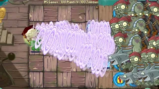 PvZ 2 100 Plants - All Plants Max Level Vs 100 Gargantuar Pirate Zombies - Who will win?