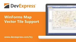 WinForms Map Control: Vector Tile Support