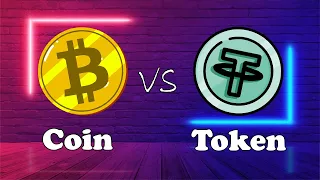 Crypto Coin vs Token, Explained with animation