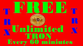 How to Earn Free TRX in Every 60 minutes @ TRX MINING / Crypto News Today