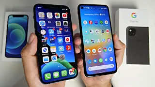 iPhone 12 Mini vs Pixel 4a Ultimate Comparison - Budget vs Flagship!