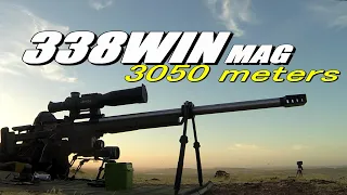 338wim mag at 3050 meters