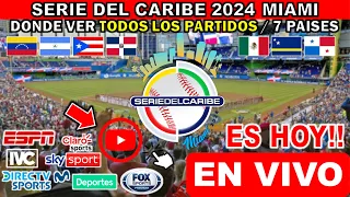 Donde ver La Serie del Caribe 2024 EN VIVO hoy TODOS los juegos Serie del Caribe Miami 2024 partidos