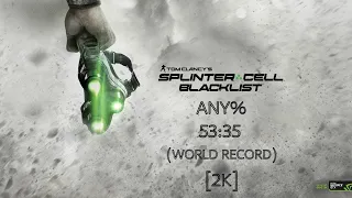 Tom Clancy's Splinter Cell: Blacklist 53:35 (FORMER WORLD RECORD) Any%