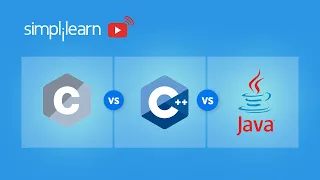 C vs C++ vs Java | Difference Between C, C++ & Java | Programming Languages Comparison | Simplilearn