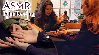 Peaceful Palm Reading w/Julia 🌟 Unintentional ASMR 🌟 Hand Movements, Soft Speaking, Real Person
