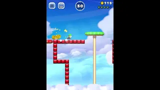 SUPER MARIO RUN: color coin pipes 1& 2 & 4 with Luigi