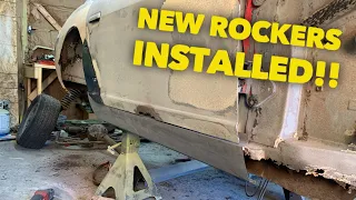 240z rocker panel install