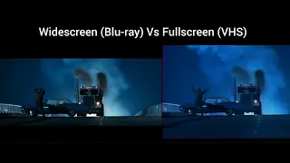 Terminator 2 Judgement day widescreen vs fullscreen aspect ratio comparison Blu-ray vs VHS 12