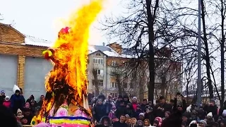 ✅ МАСЛЕНИЦА 2017 - СЛАВЯНСКИЙ ПРАЗДНИК/ ПРОЩЕНОЕ ВОСКРЕСЕНЬЕ/МАСЛЕНИЧНЫЙ СТОЛБ г. САРАНСК. МОРДОВИЯ