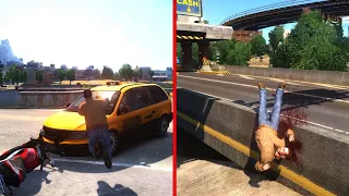 GTA 4 - BRUTAL MOTORCYCLE CRASH COMPILATION RAGDOLL #7 (euphoria physics)