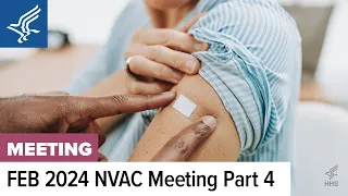 NVAC | February 23, 2024 | Opening, Artificial Intelligence Panel, Adult Immunization Session | Pt 4