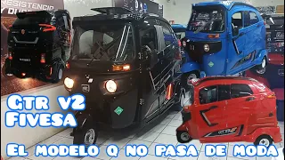 ELEGANTE DISEÑO Q NO PASA DE MODA  GTR V2  en fibra FIVESA MOTOTAXI BAJAJ CROM UG