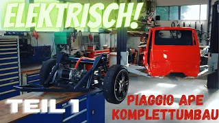 PIAGGIO APE Umbau auf Elektroantrieb | TEIL 1 | Aufbau der Achse