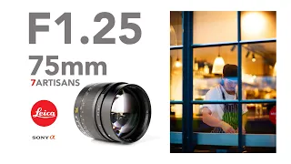 7Artisans 75mm F1 25 London Street Photography POV on Sony A7 IV   4K