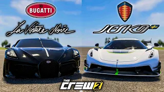THE CREW 2 : Bugatti La Voiture Noire vs Koenigsegg Jesko !