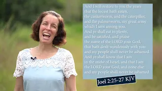 How to sing Joel 2:25 -27 KJV - And I will restore to you the years - Musical Memory Verses