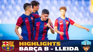 [HIGHLIGHTS] : Barça Atletic VS Lleida Esportiu (3-0) | Noah Darvich Debut | 15/8/23 HD