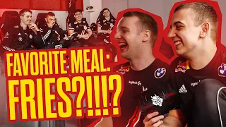 WHOSE FAVORITE MEAL IS FRIES?! | Guess That Fact ft. NEW G2 LoL ROSTER