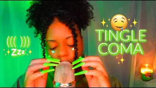 ASMR 💚✨ECHOED TRIGGERS & MOUTH SOUNDS TO PUT YOU IN A TINGLE COMA 🤤✨🫠 (SO GOOD!!)