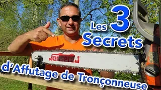 3 Secrets pour Affuter FACILEMENT sa chaine de Tronçonneuse !