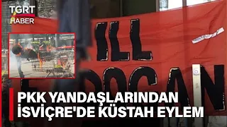 İsviçre'de Terör Yandaşları Türk Bayrağını ve Erdoğan'ı Hedef Aldı - TGRT Haber