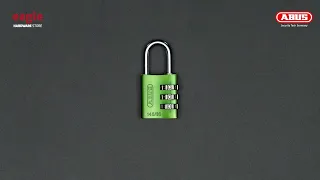 [113] ABUS 145/30 30mm Aluminium Combination Padlock with resettable code - Green (EAGLE)