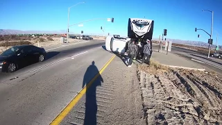 5th Wheel Truck/Trailer Flips Over!