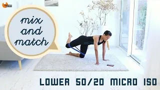 Resistance Loop Pilates Workout Butt Workout - Barlates Body Blitz Mix and Match Lower 50/20