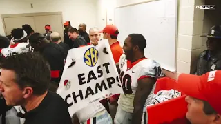 Kirby Smart's locker room celebration dance